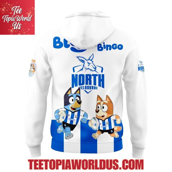 North Melbourne Kangaroos Bluey and Bingo Hoodie