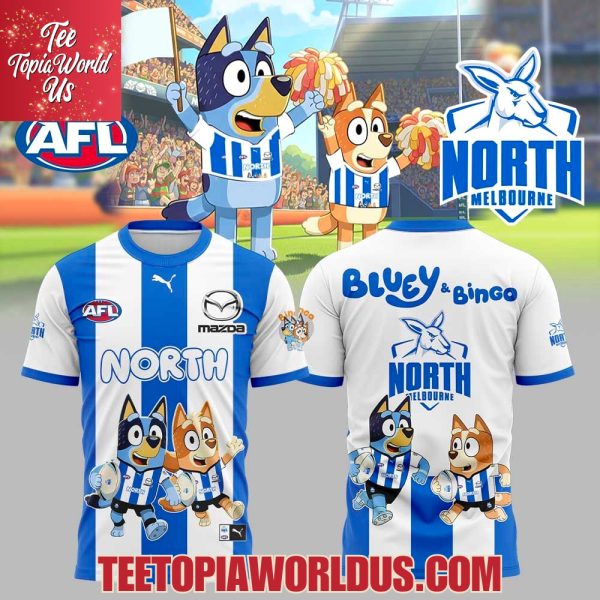 North Melbourne Kangaroos Bluey and Bingo Hoodie