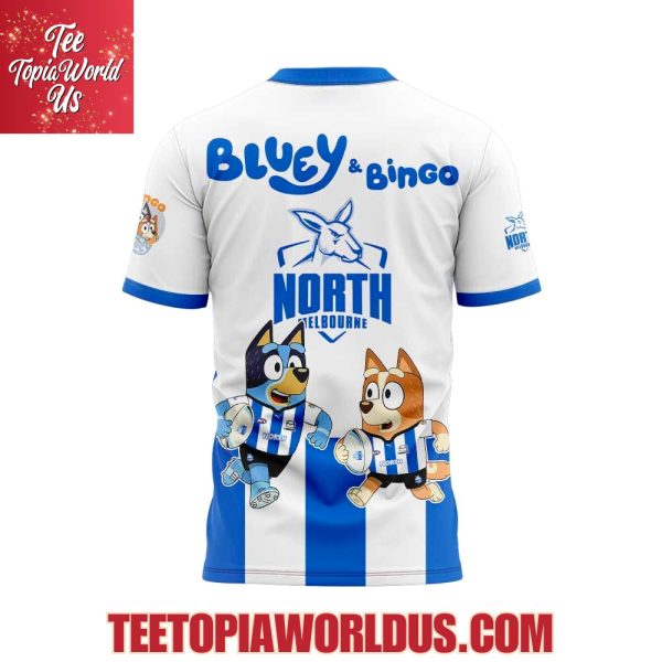North Melbourne Kangaroos Bluey and Bingo Hoodie