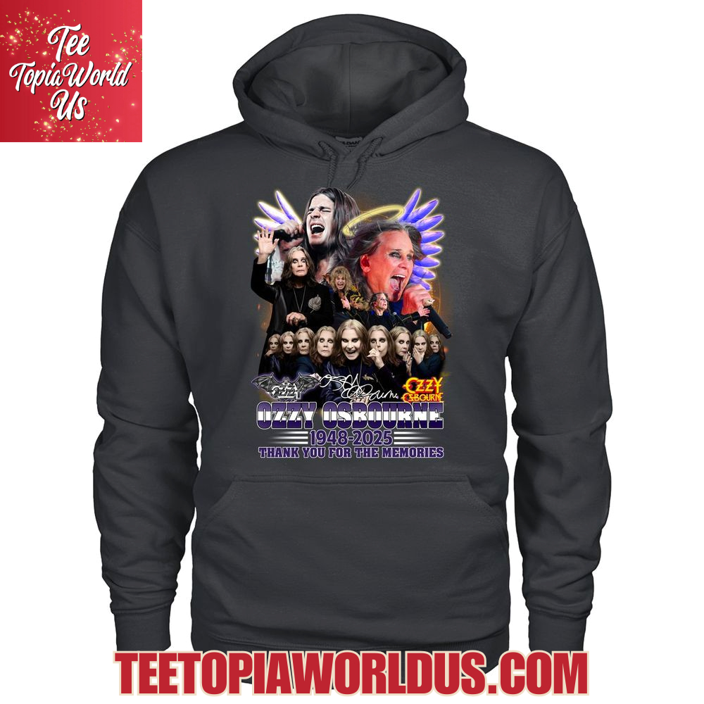 Ozzy Osbourne 1948-2025 Thank You For The Memories T-Shirt Ozzy Osbourne 1948-2025 Thank You For The Memories T-Shirt