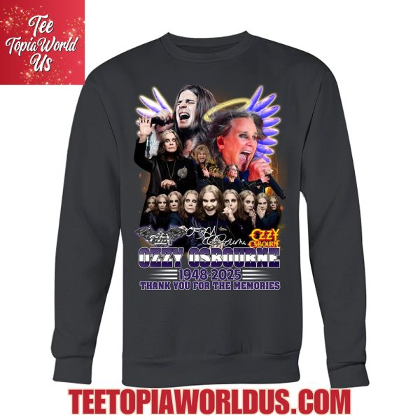 Ozzy Osbourne 1948-2025 Thank You For The Memories T-Shirt