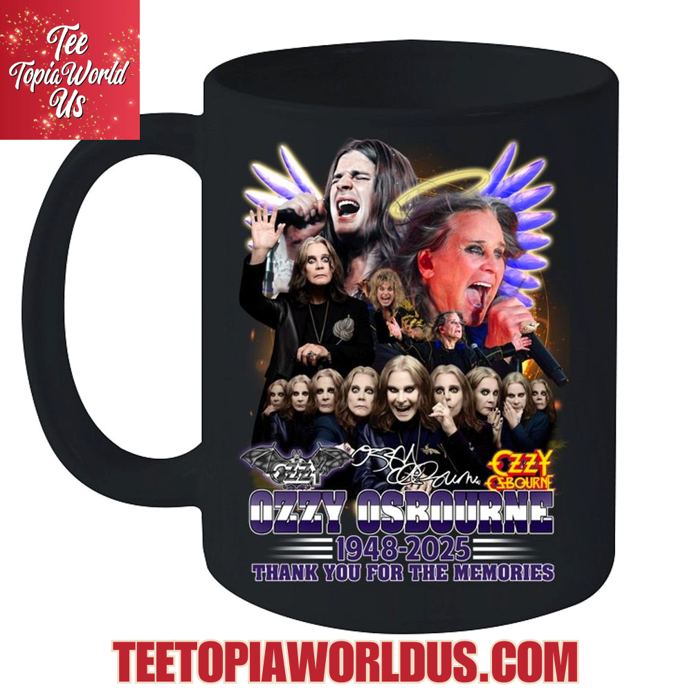 Ozzy Osbourne 1948-2025 Thank You For The Memories T-Shirt Ozzy Osbourne 1948-2025 Thank You For The Memories T-Shirt