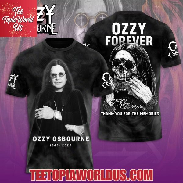 Ozzy Osbourne Forever Thank You For The Memories T-Shirt, Hoodie