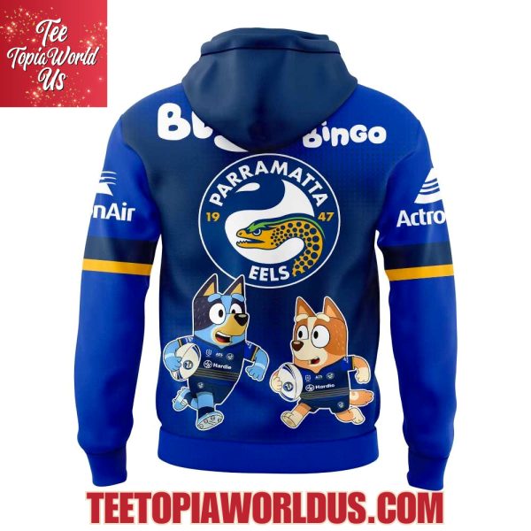 Parramatta Eels x Bluey and Bingo Hoodie