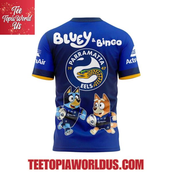 Parramatta Eels x Bluey and Bingo Hoodie