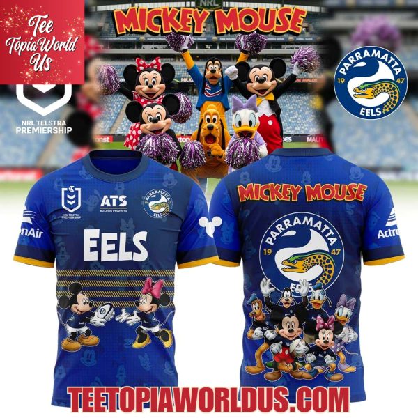 Parramatta Eels x Mickey Mouse T-Shirt, Hoodie