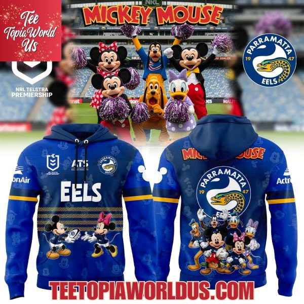 Parramatta Eels x Mickey Mouse T-Shirt, Hoodie