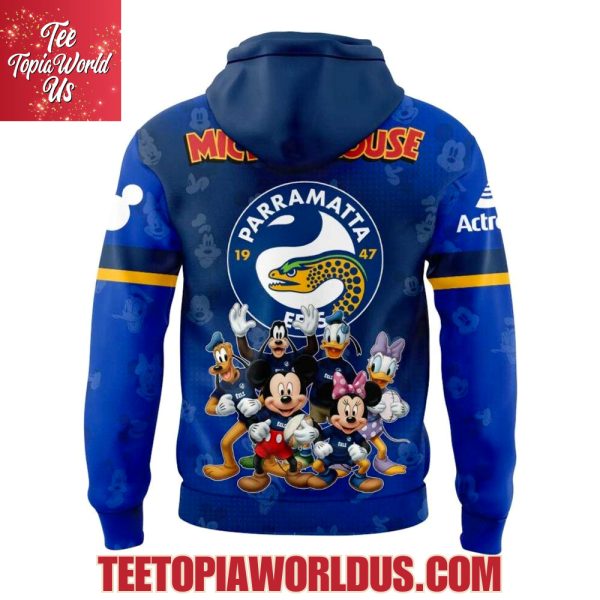 Parramatta Eels x Mickey Mouse T-Shirt, Hoodie