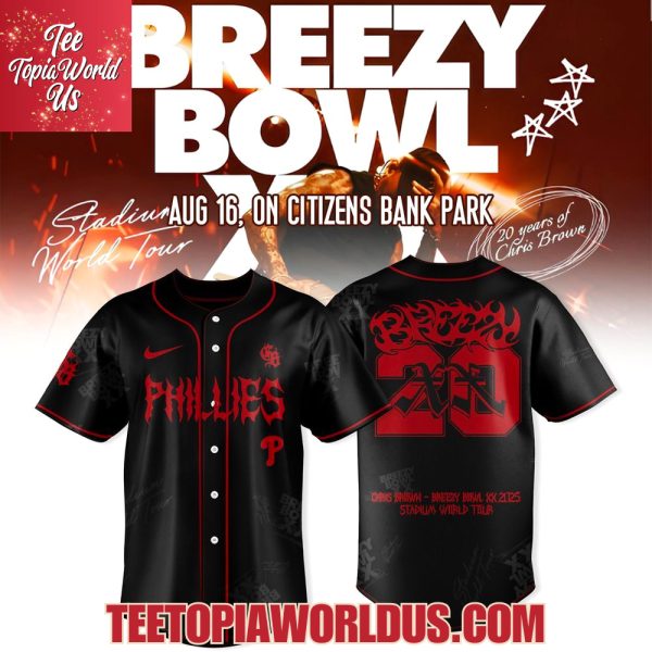 Philadelphia Phillies x Breezy Bowl XX Tour 2025 Jersey