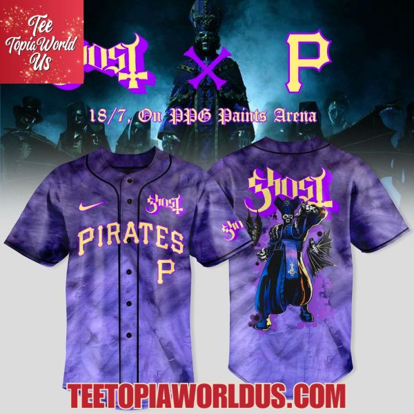 Pittsburgh Pirates x Ghost Band World Tour 2025 Jersey