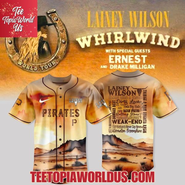 Pittsburgh Pirates x Lainey Wilson – Whirlwind World Tour 2025 Jersey