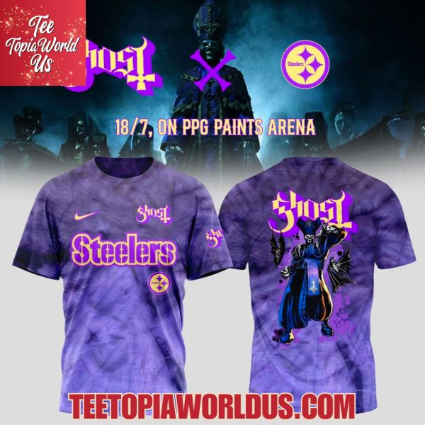 Pittsburgh Steelers x Ghost Tour Merch 2025 T-Shirt