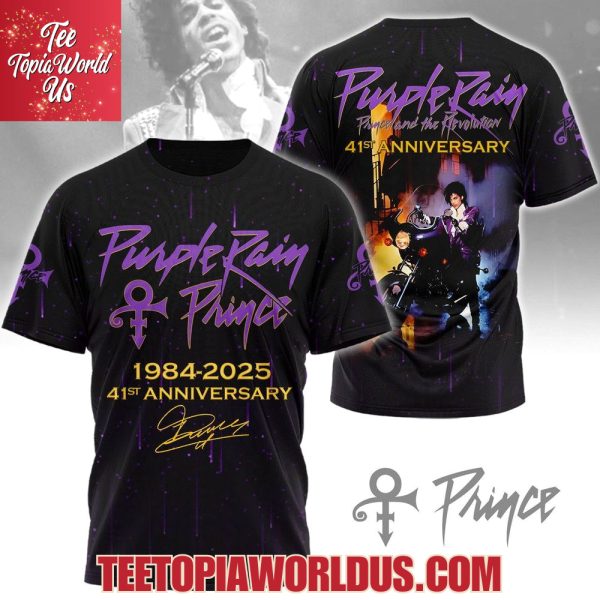 Purple Rain Prince 1984-2025 41st Anniversary T-Shirt, Hoodie