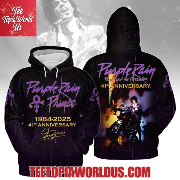 Purple Rain Prince 1984-2025 41st Anniversary T-Shirt, Hoodie