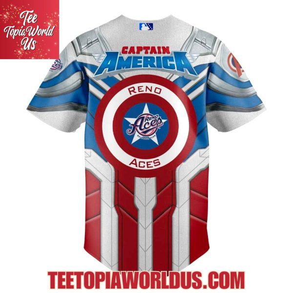 Reno Aces x Captain America Jersey