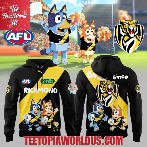 Richmond Tigers Bluey and Bingo Hoodie