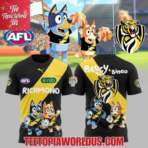 Richmond Tigers Bluey and Bingo Hoodie