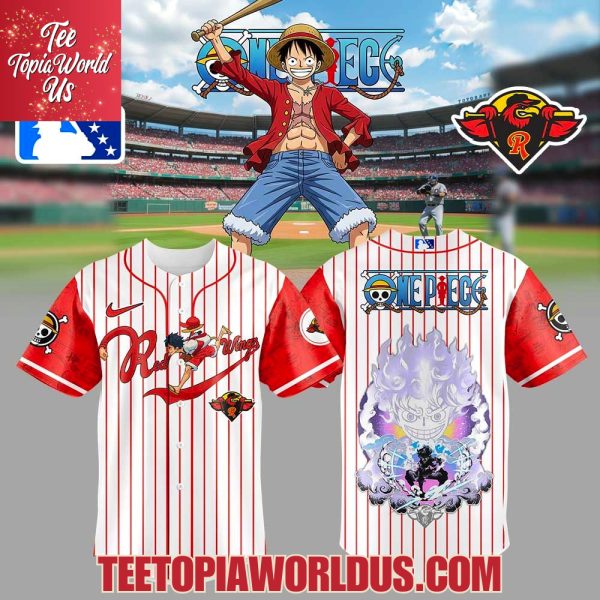 Rochester Red Wings One Piece Straw Hat Luffy Gear 5 Jersey