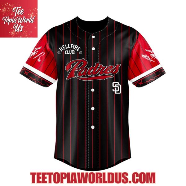 San Diego Padres x Hellfire Club Redline Pinstripe Jersey