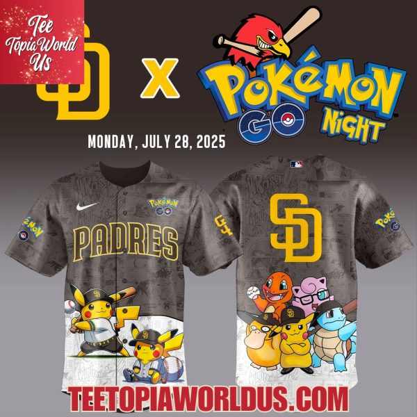 San Diego Padres x Pokémon GO Jersey