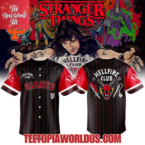 San Francisco Giants x Hellfire Club Redline Pinstripe Jersey