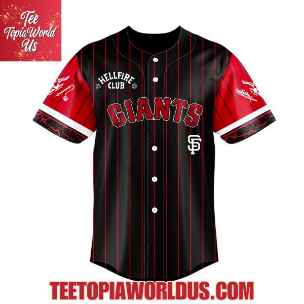 San Francisco Giants x Hellfire Club Redline Pinstripe Jersey