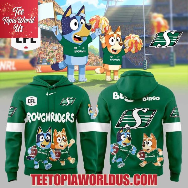 Saskatchewan Roughriders Bluey and Bingo Hoodie