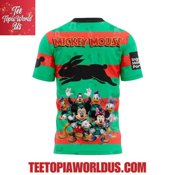 South Sydney Rabbitohs x Mickey Mouse T-Shirt, Hoodie