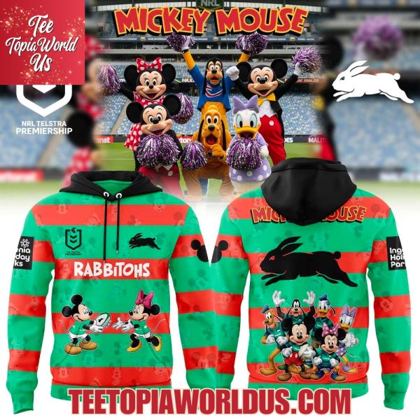 South Sydney Rabbitohs x Mickey Mouse T-Shirt, Hoodie