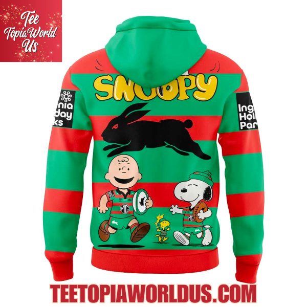 South Sydney Rabbitohs x Snoopy and Peanuts Hoodie