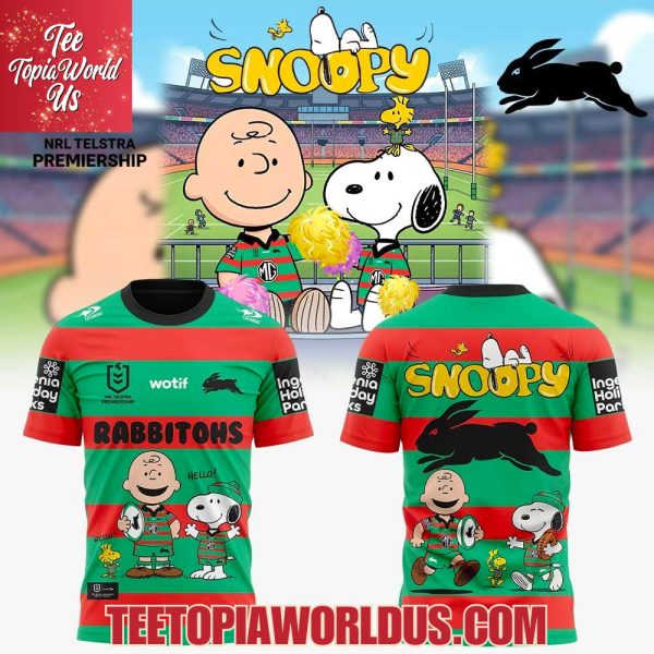 South Sydney Rabbitohs x Snoopy and Peanuts Hoodie