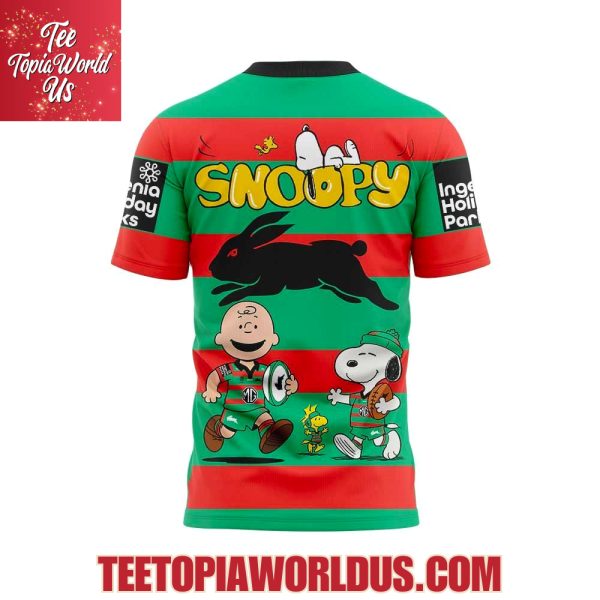 South Sydney Rabbitohs x Snoopy and Peanuts Hoodie