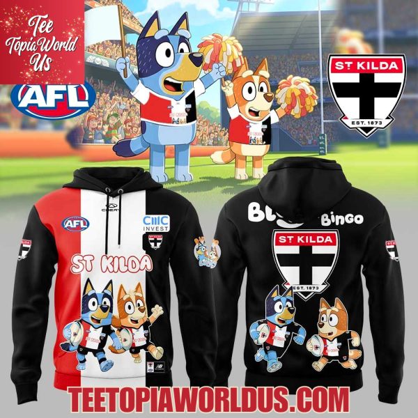 St Kilda Saints Bluey and Bingo Hoodie
