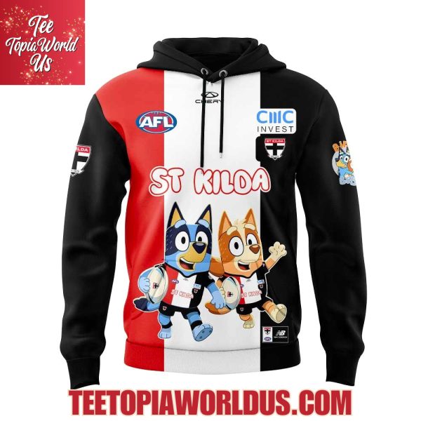 St Kilda Saints Bluey and Bingo Hoodie
