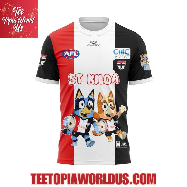 St Kilda Saints Bluey and Bingo Hoodie