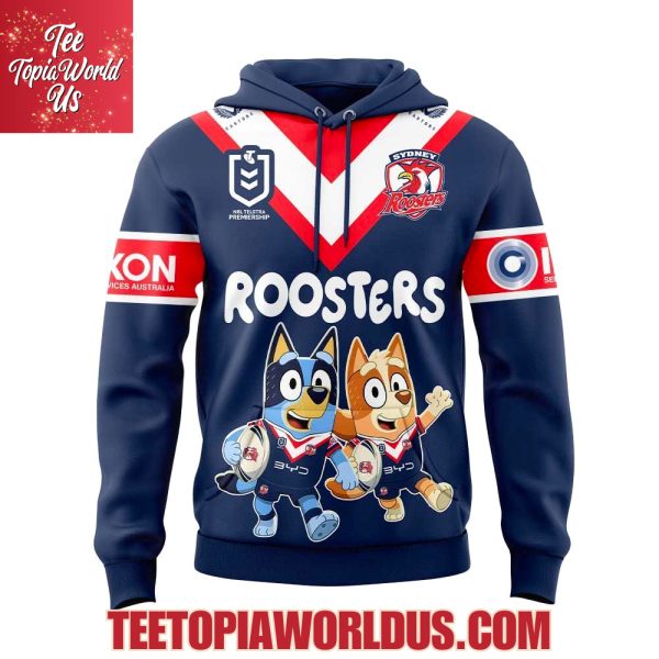 Sydney Roosters Bluey and Bingo Hoodie