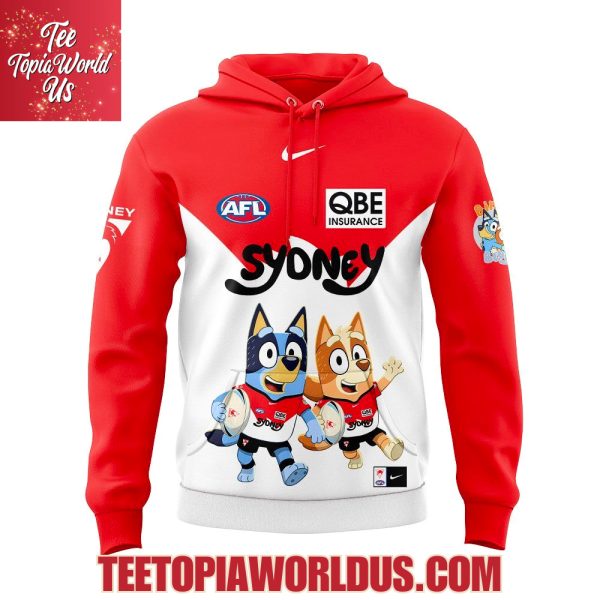 Sydney Swans Bluey and Bingo Hoodie