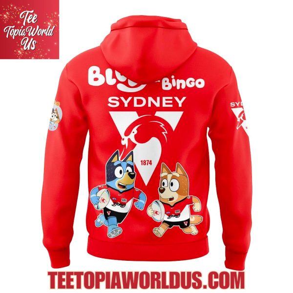 Sydney Swans Bluey and Bingo Hoodie