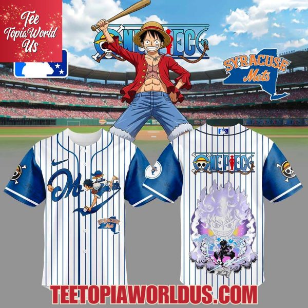 Syracuse Mets Straw Hat Luffy Gear 5 Jersey