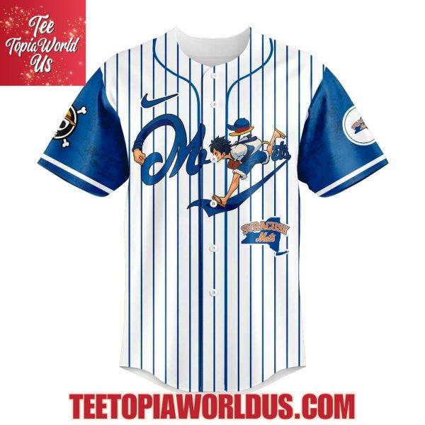 Syracuse Mets Straw Hat Luffy Gear 5 Jersey