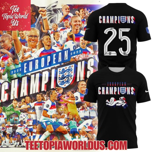 The Lionesses 2025 Champions UEFA European Women’s Championship Tshirt