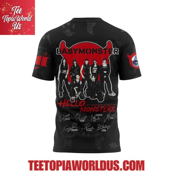 Toronto Argonauts Baby Monster 1Sst World Tour 2025 Signature Black T-Shirt, Hoodie