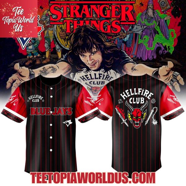 Toronto Blue Jays x Hellfire Club Redline Pinstripe Jersey