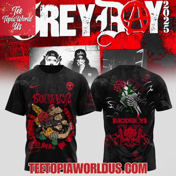 $UICIDEBOY$ Grey Day Tour Merch 2025 T-Shirt
