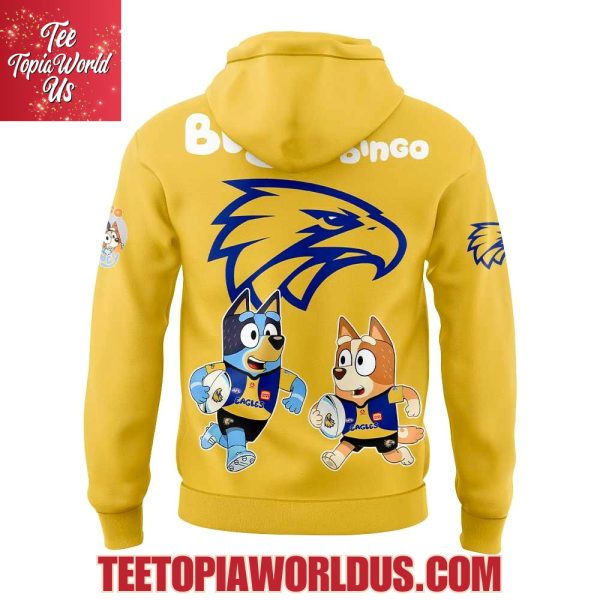 West Coast Eagles Bluey and Bingo Hoodie