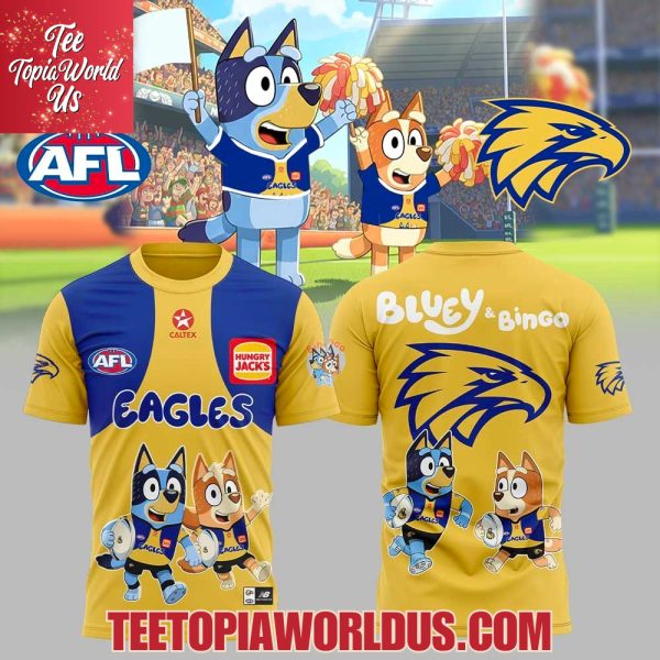 West Coast Eagles Bluey and Bingo Hoodie