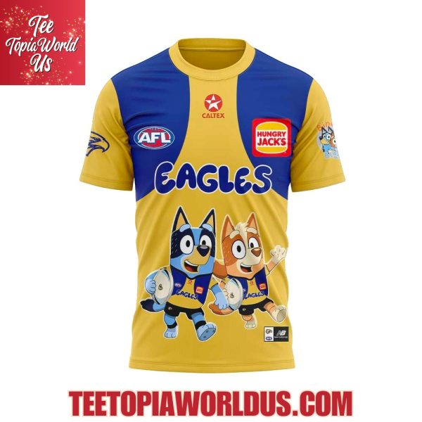 West Coast Eagles Bluey and Bingo Hoodie