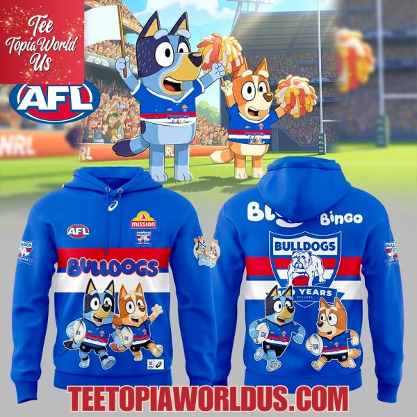 Western Bulldogs Bluey and Bingo Hoodie