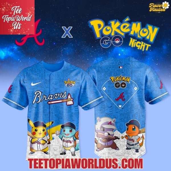 Atlanta Braves x Pokémon GO Night Jersey