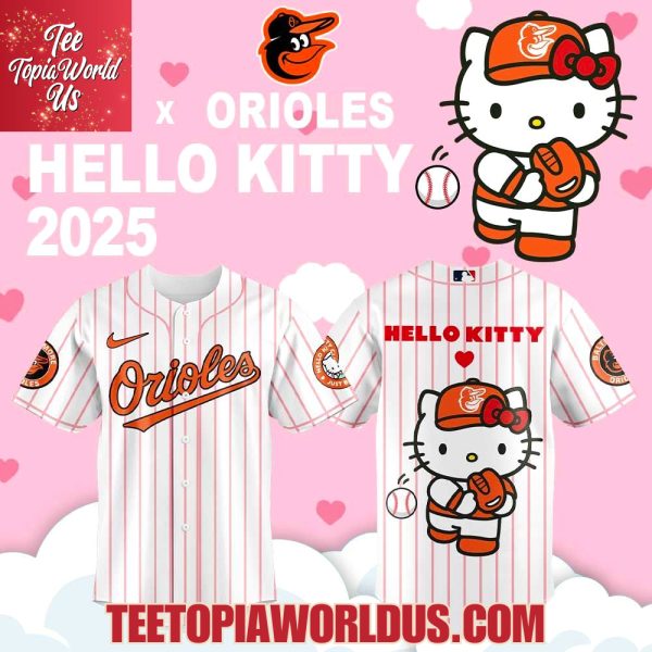 Baltimore Orioles x Hello Kitty 2025 Baseball Jersey